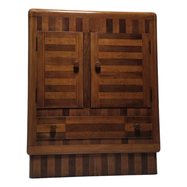 Art Deco Walnut Cocktail/Bar Cabinet, 1930s For Sale
