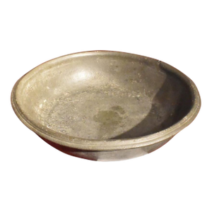 18th Century Pewter Basin With Folded Rim