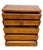 Vintage Mid-Century Modern Highboy Dresser With Sculpted Drawer Fronts For Sale - Image 4 of 10