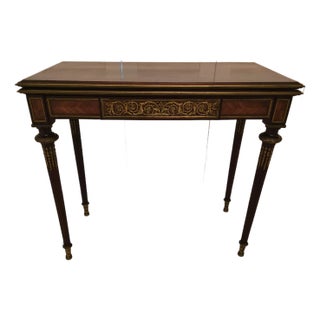 Antique Francois Linke Attributed Flip Top Exotic Table For Sale