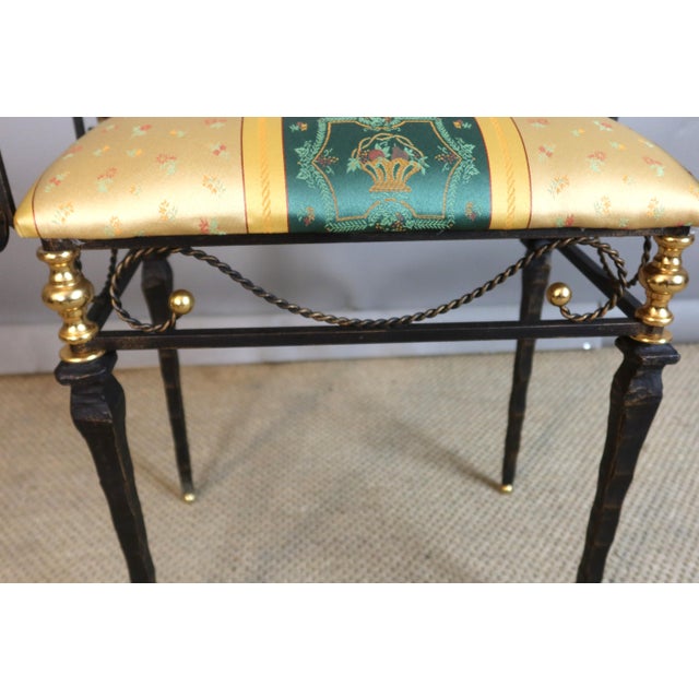 Wrought Iron Bench, 1990s For Sale - Image 4 of 8