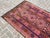 Textile Afghan Maimana Kilim Area Rug, Handwoven Wool, 5x10, Rose & Navy For Sale - Image 7 of 16