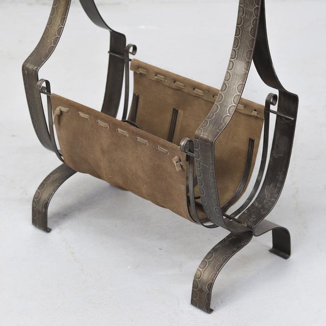 1970s Mid-Century Brutalist Magazine Rack, 1970s For Sale - Image 5 of 9
