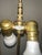 Mid 20th Century Hollywood Regency 4-Column Brass & Green Marble Floor Lamp For Sale - Image 10 of 10