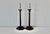 Late 20th Century Georgian Style Mahogany Brass Candlestick Table Lamps - a Pair For Sale - Image 4 of 18