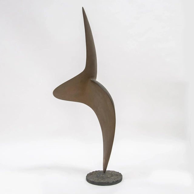 Franco Asco, Forma Evoluzione, 1960s, Bronze & Stone For Sale - Image 10 of 10