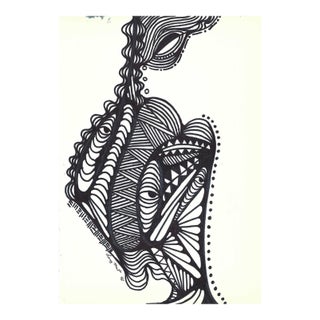 1988 Lang Mart Modern Mixed Media Painting For Sale