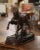 Metal Mid-Century French Patinated Bronze Horse Sculpture After Pierre Lenordez For Sale - Image 7 of 11