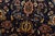 2000 - 2009 Varamin Rug 10’1” X 13’7” Blue Wool Vintage Traditional Hand-Knotted Carpet For Sale - Image 5 of 14