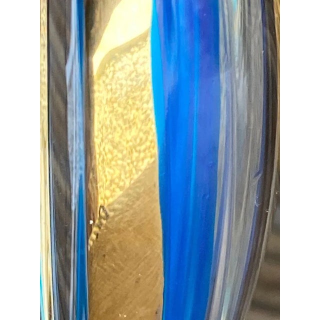 Hand-Painted Gold 24-Karat Venitian Vase, 1970s For Sale - Image 7 of 18