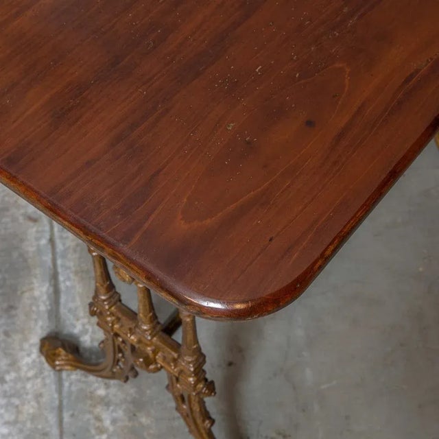 Brown Victorian Conservatory Table For Sale - Image 8 of 11