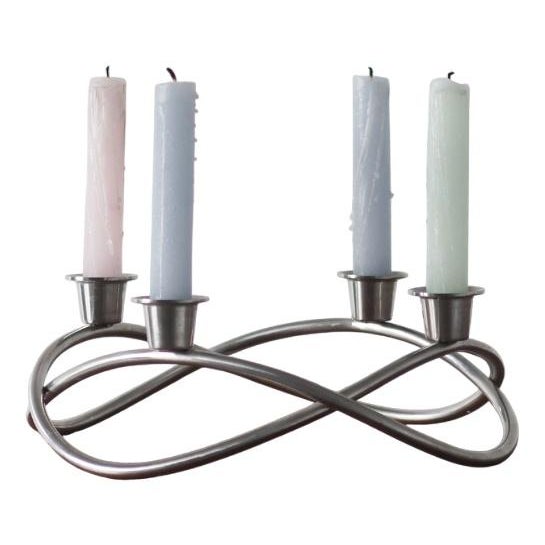Metal Candleholder by Maria Berntsen for Georg Jensen For Sale - Image 7 of 7