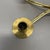 Gold Modern Brutalist Brass and Leather Candleholder in the style of Auböck, 1950s For Sale - Image 8 of 18