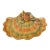 Late 20th Century Coastal Ceramic Majolica Seashell Shaped Fish Serving Platter For Sale