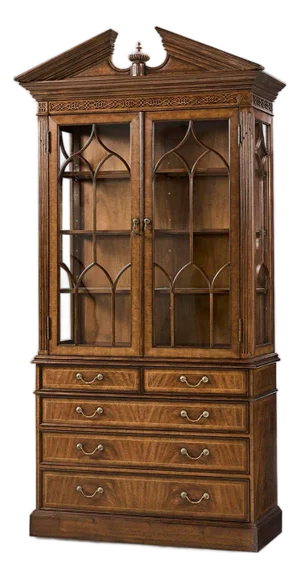 English Walnut Bookcase