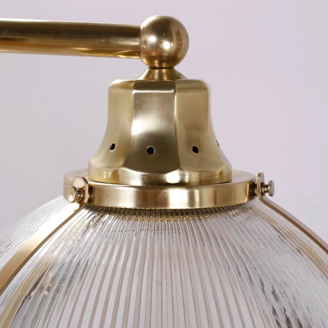 English Mid-Century Modern Double Dome Chandelier or Pendant Light For Sale - Image 3 of 9