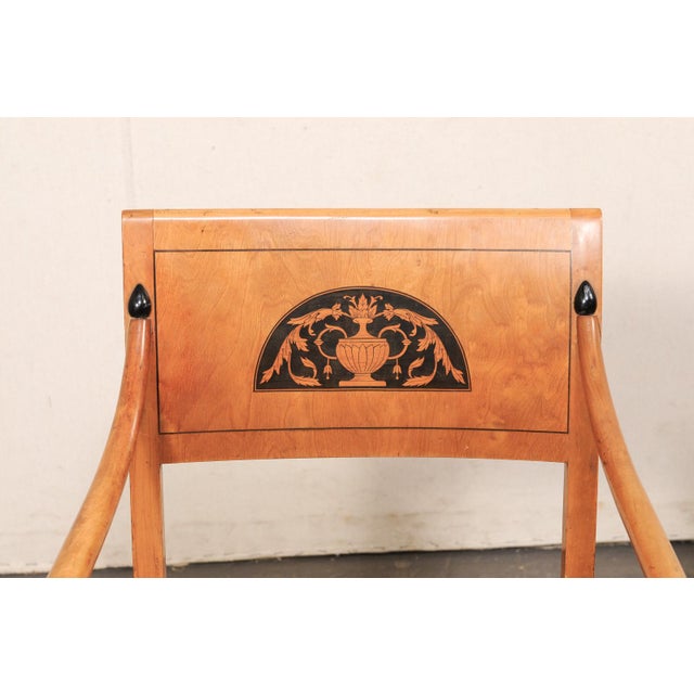 Pair of Mid 19th Century Danish Birch Armchairs For Sale - Image 11 of 13