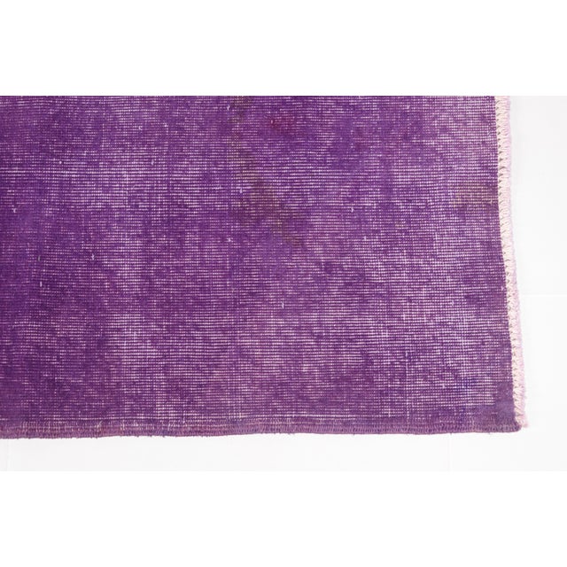 Textile Vintage Purple Oushak Rug For Sale - Image 7 of 10