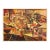 Mid-Century Modernism Abstract Cubist Urban Large Painting, Oil on Canvas For Sale