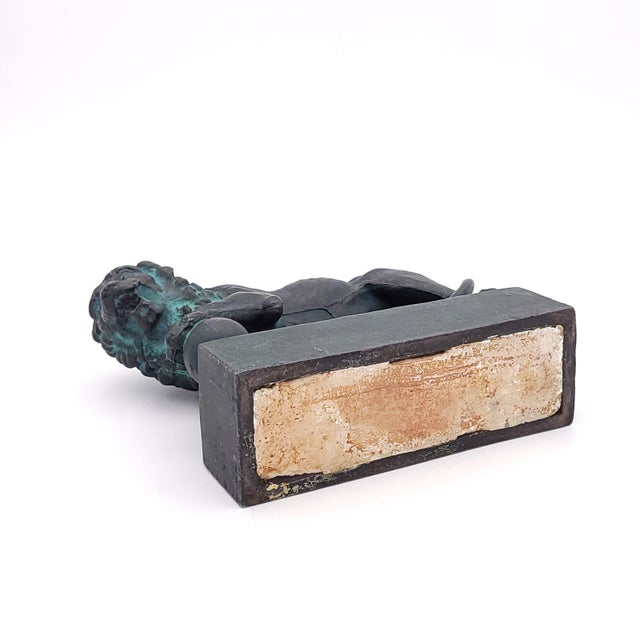 Black Vintage Medici Lion, Italy Circa 1960 For Sale - Image 8 of 8