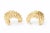 1970s Vintage 18 Karat Gold Pierced Earrings Italian For Sale - Image 5 of 10