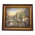 20th Century Vintage Paris Street Scene Oil Painting For Sale