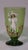 Tea Glass Cups Karl Moser Style Hand Panted Enamel Renaissance Guardsmen Green - Set of 4 For Sale - Image 10 of 17