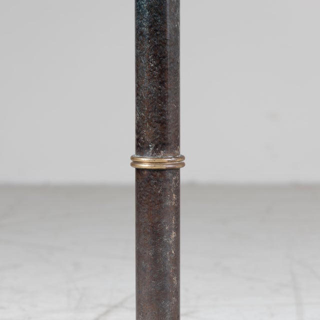 Metal Glass and Brass Coffee Table by Angelo Lelii, 1950s For Sale - Image 7 of 11