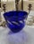 Late 20th Century Handmade Cobalt Glass Bowl Signed by Artist Linda Backus For Sale - Image 4 of 9