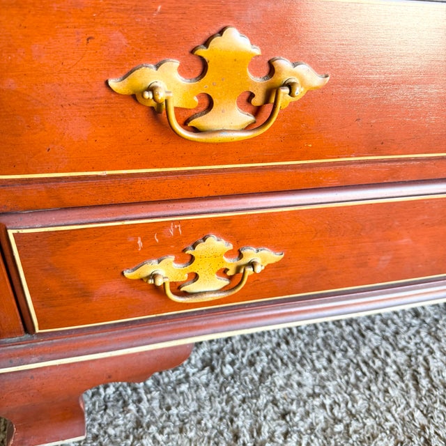 Vintage Georgian Red Secretary Desk For Sale - Image 9 of 12
