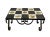 This French ceramic tile and wrought iron table is an example of mid-century decorative design. The tabletop is composed...