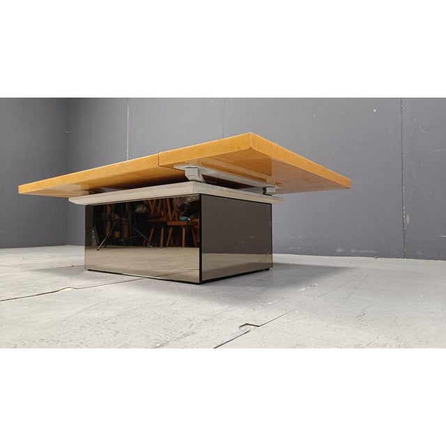 Vintage Ash Coffee Table attributed to Paul Michel, 1970s For Sale - Image 10 of 18