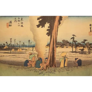 1960 After Hiroshige "The 53 Stations of Tokaido Road: 29th Station", French Ukiyo-E Print