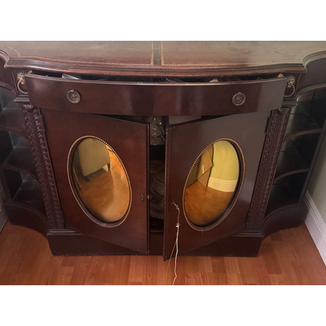 Art Deco Antique 1920s Mirrored Buffet Cabinet Sideboard Credenza For Sale - Image 3 of 14