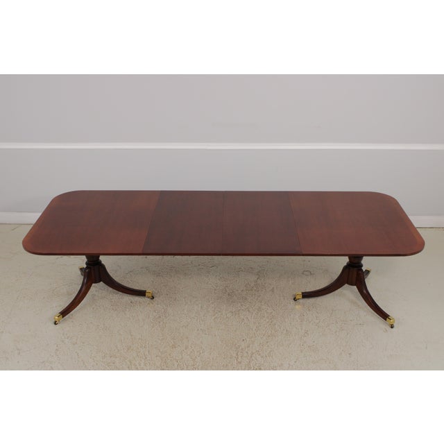 Drexel Regency Style Mahogany Dining Table For Sale - Image 14 of 18
