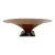 Large Eva 96' Mid Century Modern Hammered Copper Glass Footed Centerpiece Bowl For Sale