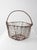 Antique Handmade Wire Gathering Basket For Sale - Image 4 of 13