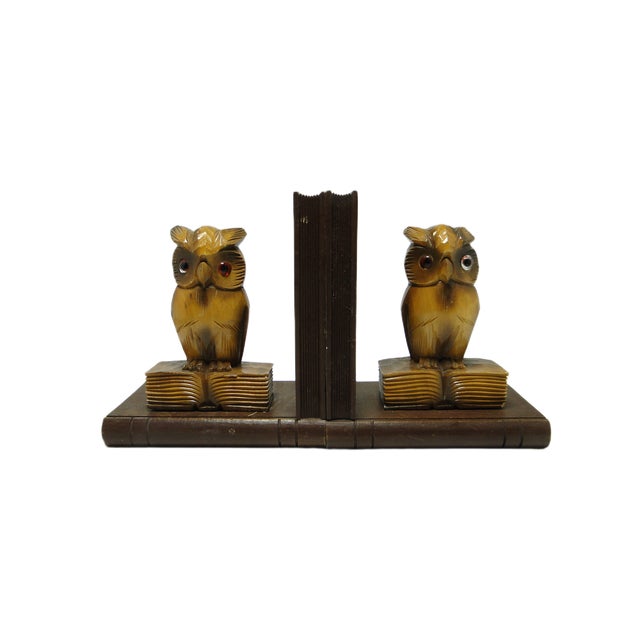 Vintage Figurative Wooden Bookends, 1950s, Set of 2 For Sale - Image 11 of 11