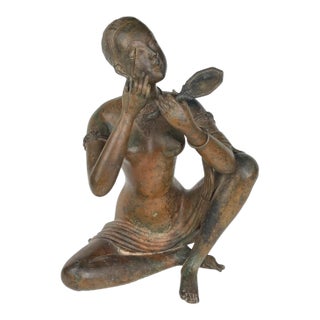 "Femme Au Miroir" (Woman With a Mirror) by Pierre Chenet For Sale