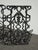 1990s Vintage Spanish Style Cast Iron Three Panel Ornate Black Fireplace Screen For Sale - Image 5 of 18