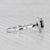 Modern 1.77ctw Black White Diamond Halo Ring 14k White Gold Size 8.25 Engagement For Sale - Image 3 of 7