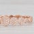 New 0.10ctw Stackable Diamond Cluster Ring 18k Rose Gold Size 7 Wedding Band For Sale In Greensboro - Image 6 of 8