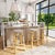 Evoking images of sidewalk tables in the Cote d'Azur, barstools like this will give your kitchen or patio the casual...