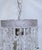 Vintage Crystal Upside Down Waterfall Chandelier With Ornate Silver Rim For Sale In New York - Image 6 of 7