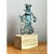 Vintage Patinated Metal Sculpture on Wood Base For Sale - Image 11 of 12