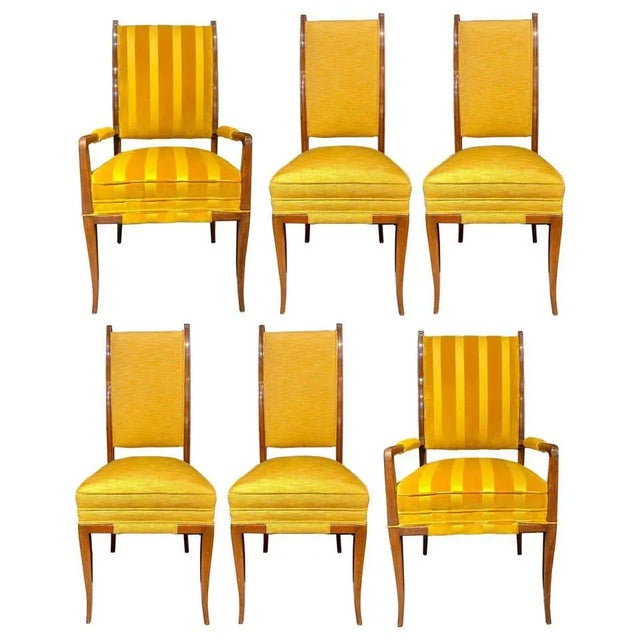 Mid-Century Modern Six Tommi Parzinger Dining Chairs, Originals For Sale - Image 13 of 13