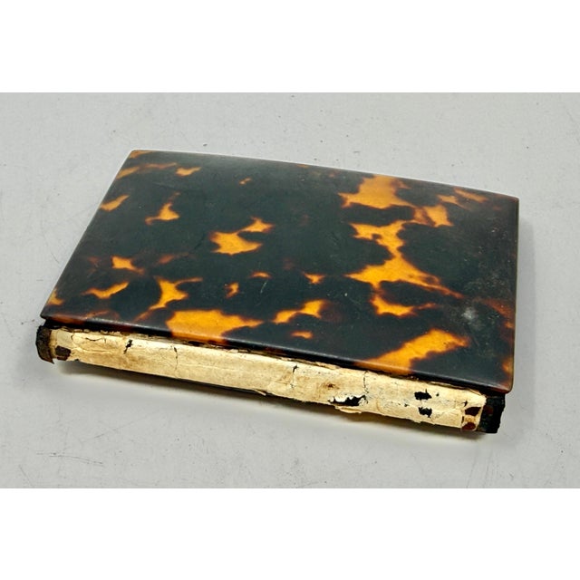 19th Century Pair of Victorian English Horn Card Carrying Cases For Sale - Image 11 of 12