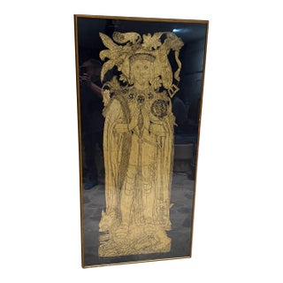 Sir Thomas Boleyn Handmade Brass Rubbing Art/British Royality For Sale