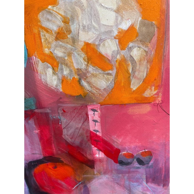 Sue Nosler Gray Whimsical Abstract Painting For Sale - Image 9 of 9