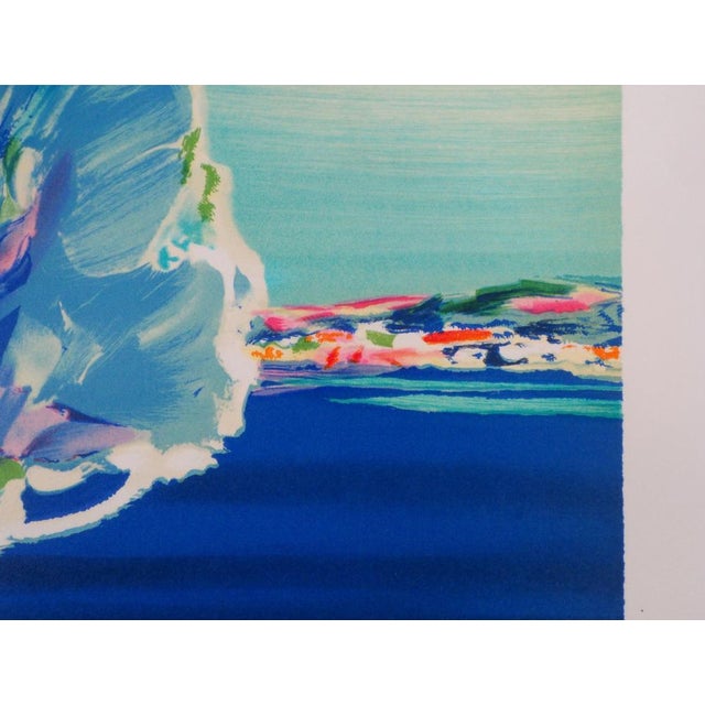 Claude Hemeret, Bouquet et fenêtre sur la mer, Lithograph For Sale - Image 7 of 8